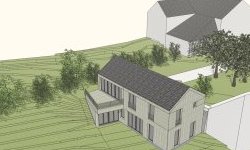 Maison entre cour et nature